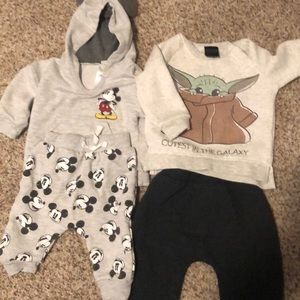 Two adorable outfits Mickey and Star Wars